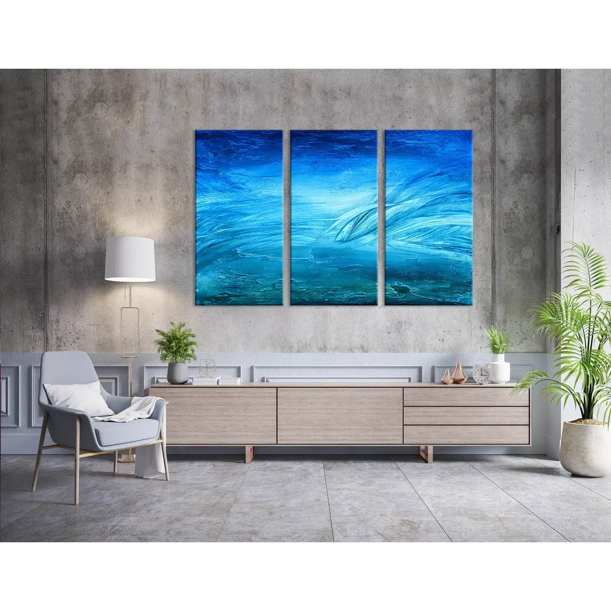 Dolphins In The Ocean №04301 Ready To Hang Canvas Print 5