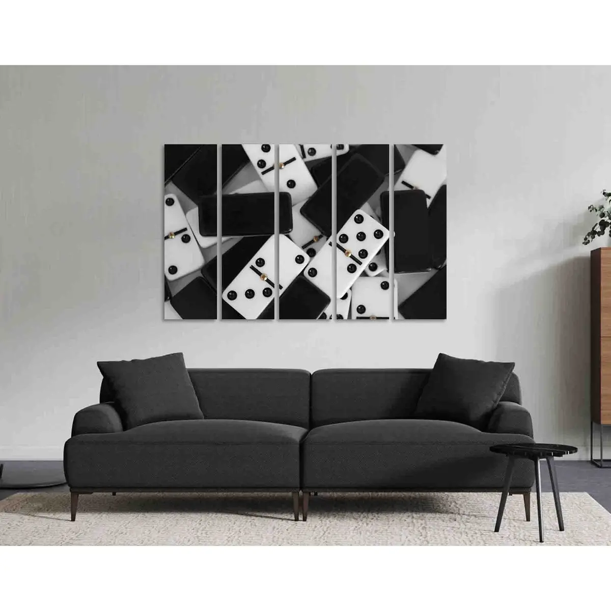 Domino Bones Art Print D2824 – Ready-to-Hang Canvas Wall Decor - Image 3