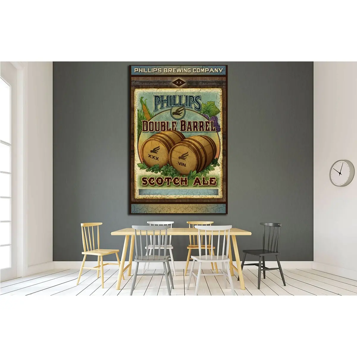 Double Barrel №3455 Ready To Hang Canvas Print 1