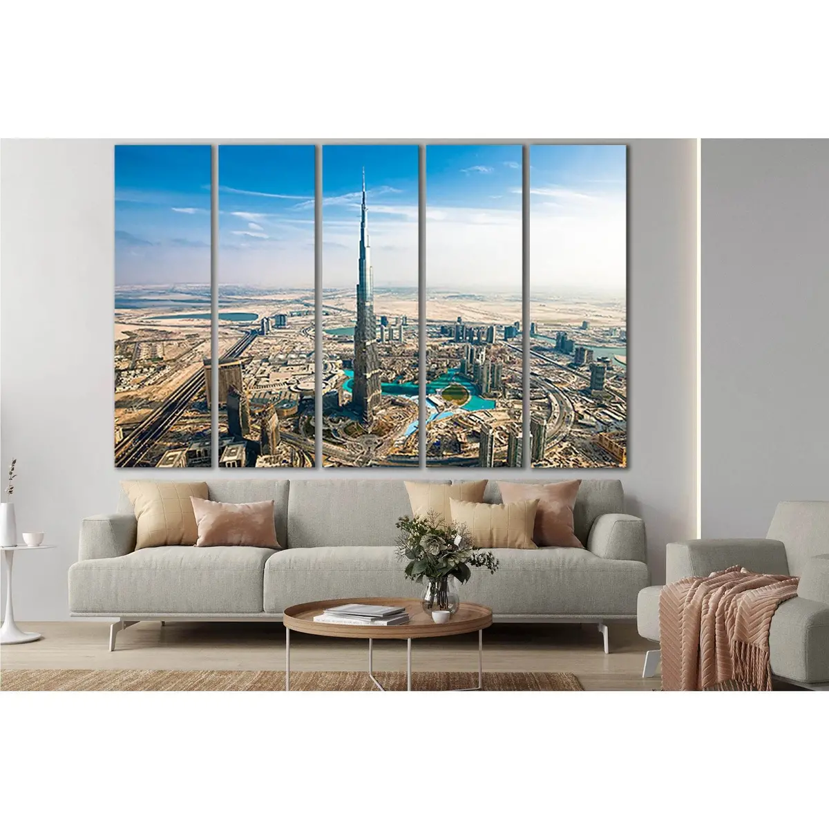 Downtown Dubai #SL1363 Premium Ready-to-Hang Canvas Art