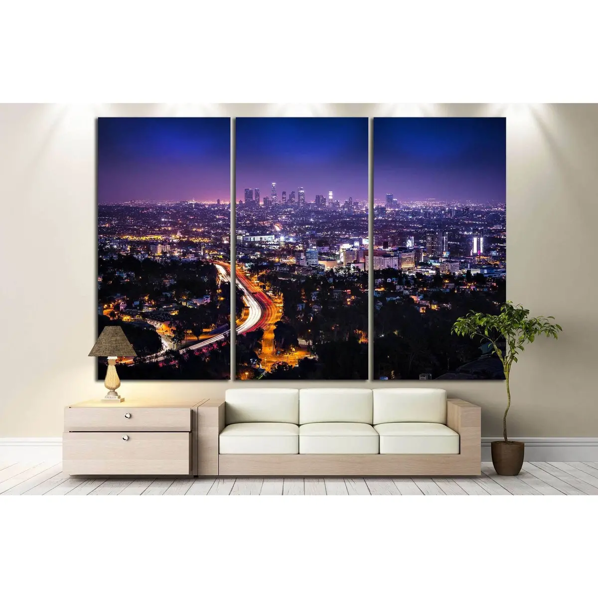 Downtown Los Angeles №884 Ready To Hang Canvas Print 5