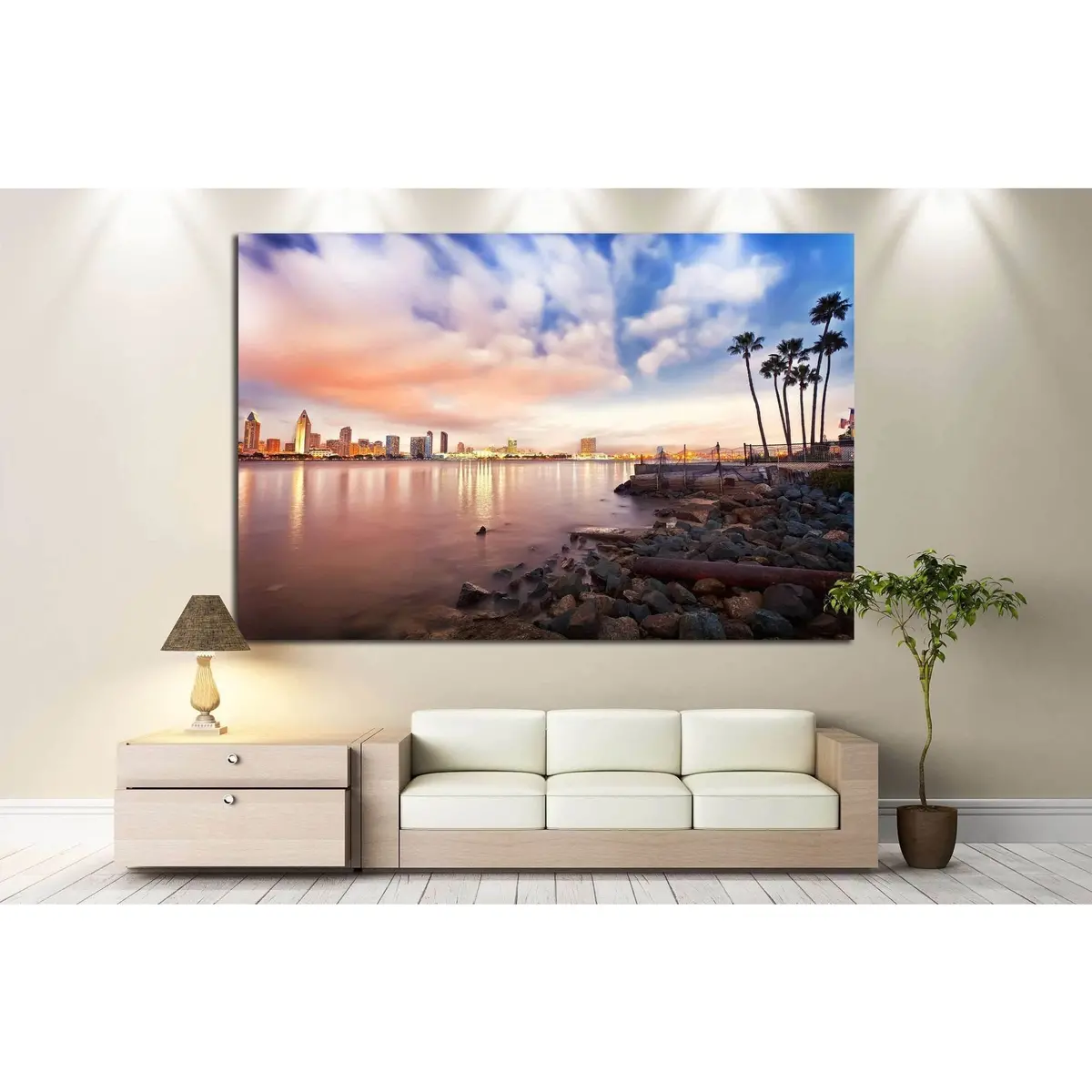 Downtown San Diego №811 Ready To Hang Canvas Print 2