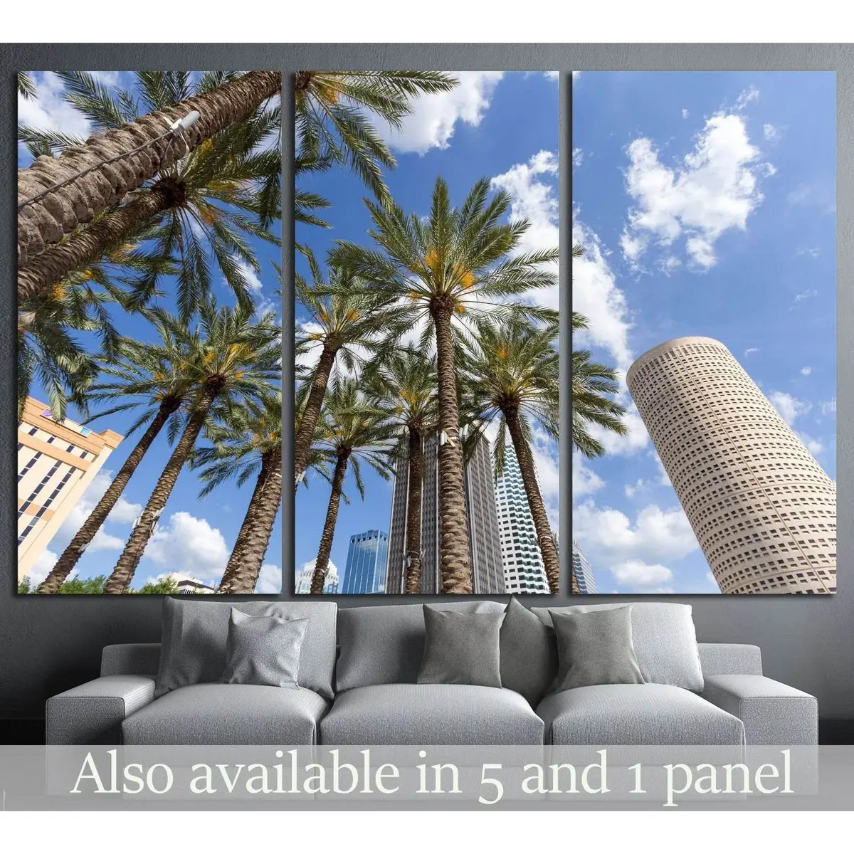 Downtown Tampa, Florida Daytime №1213 Ready To Hang Canvas Print 5