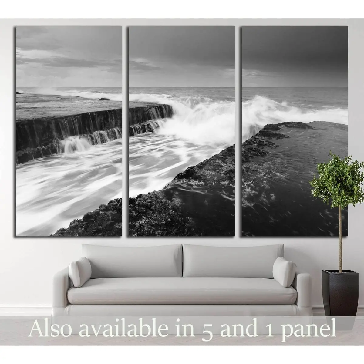Dramatic Seascape At Tanah Lot, Bali, Indonesia №2703 Ready To Hang Canvas Print 5