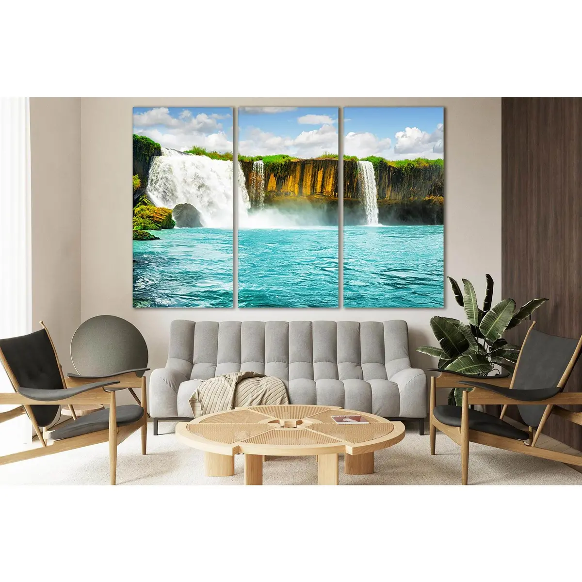 Dray Nur Waterfall №Sl452 Ready To Hang Canvas Print 5