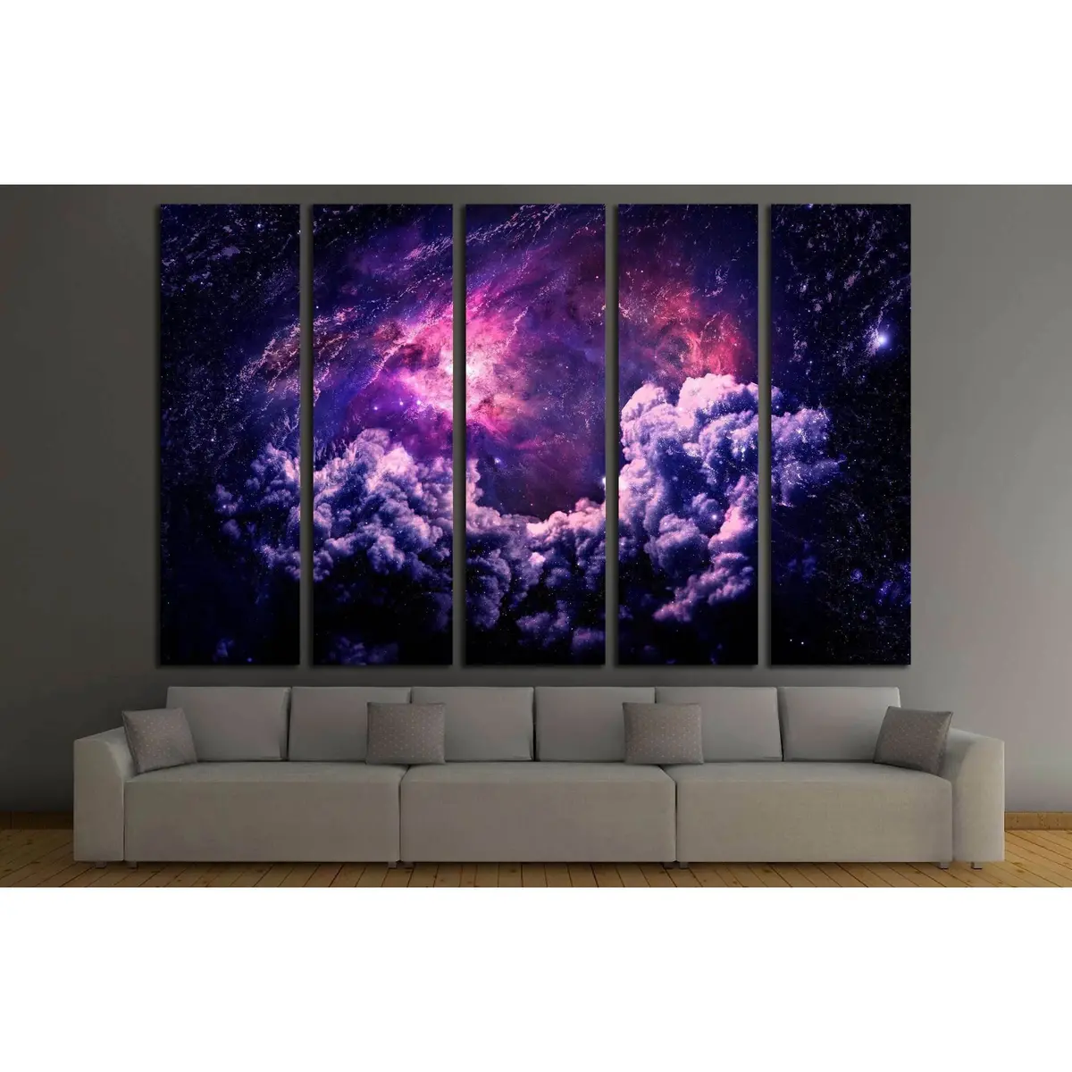 Dreamscape Galaxy Canvas Print – NASA-Sourced Cosmic Imagery, Pre-Strung & Ready for Wall Display - Image 3