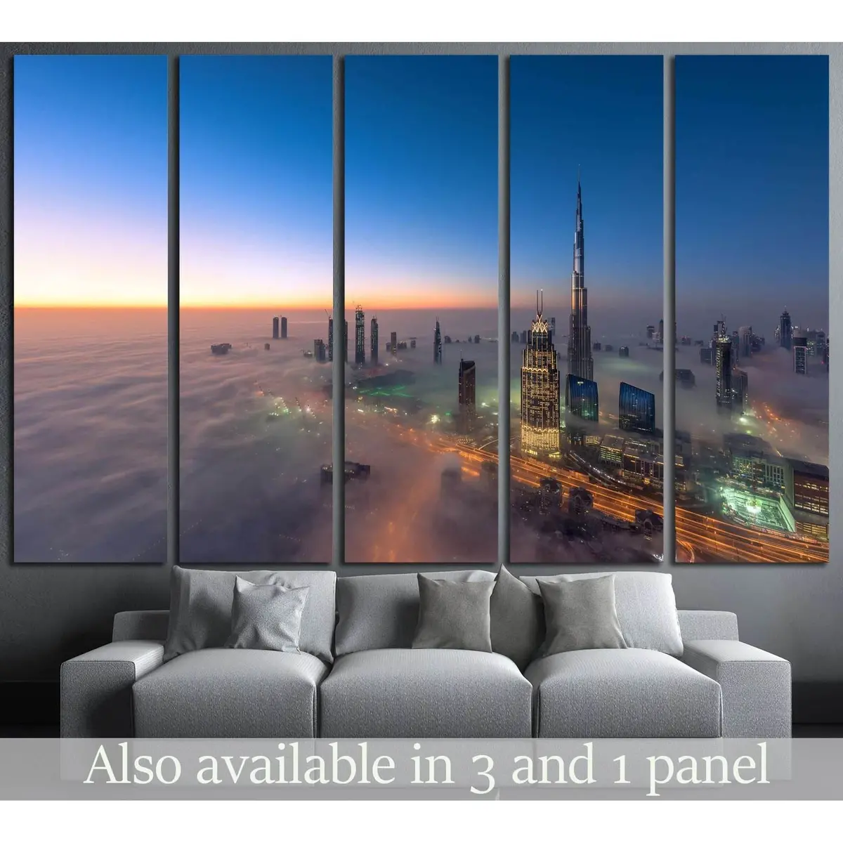 Dubai No. 1267 Premium Canvas Wall Art – Ready to Hang