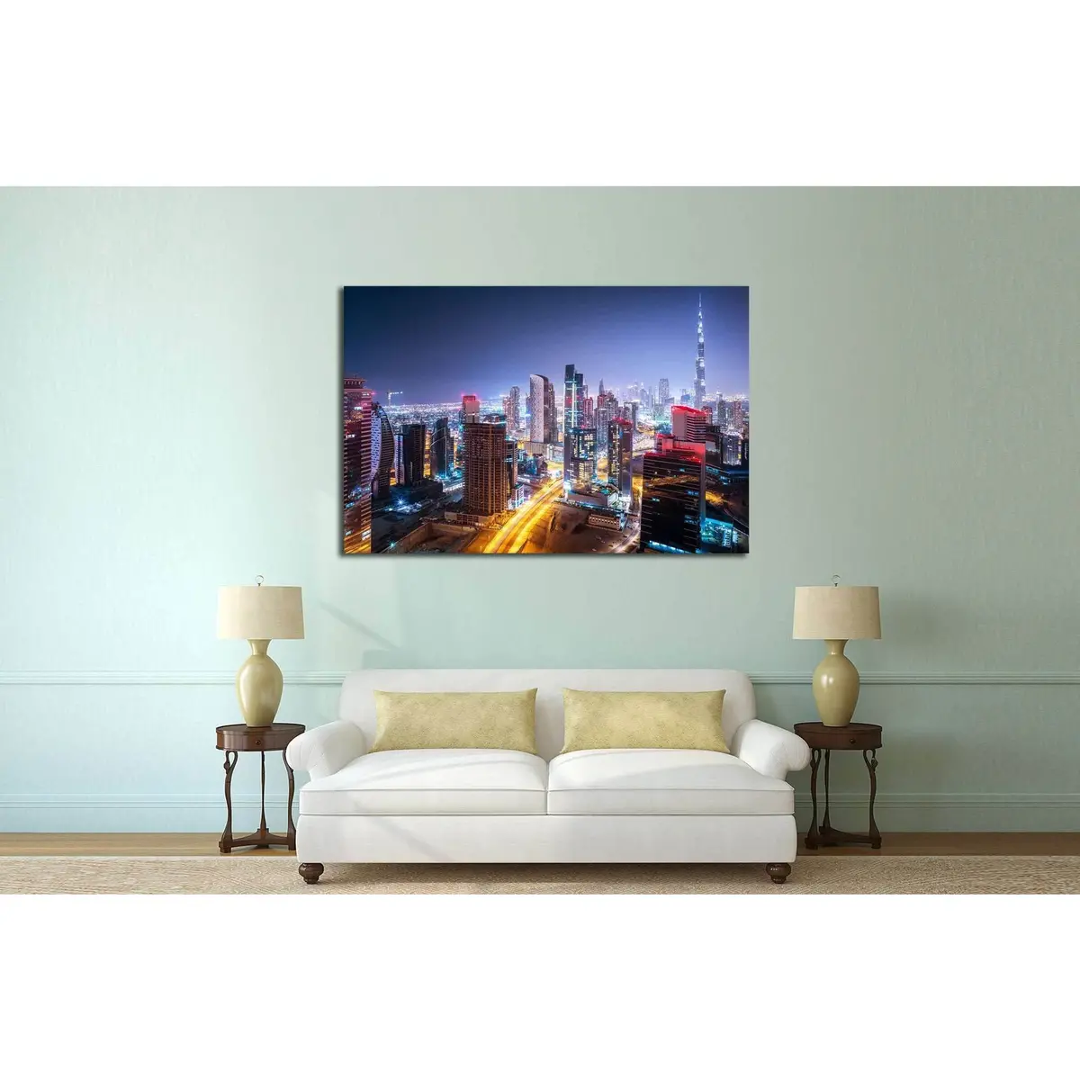 Premium Dubai Skyline Canvas Art Print #559 – Ready-to-Hang Wall Decor - Image 3
