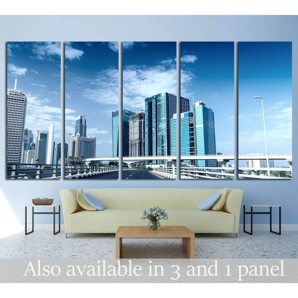 Dubai Downtown #1249 Premium Ready-to-Hang Canvas Art