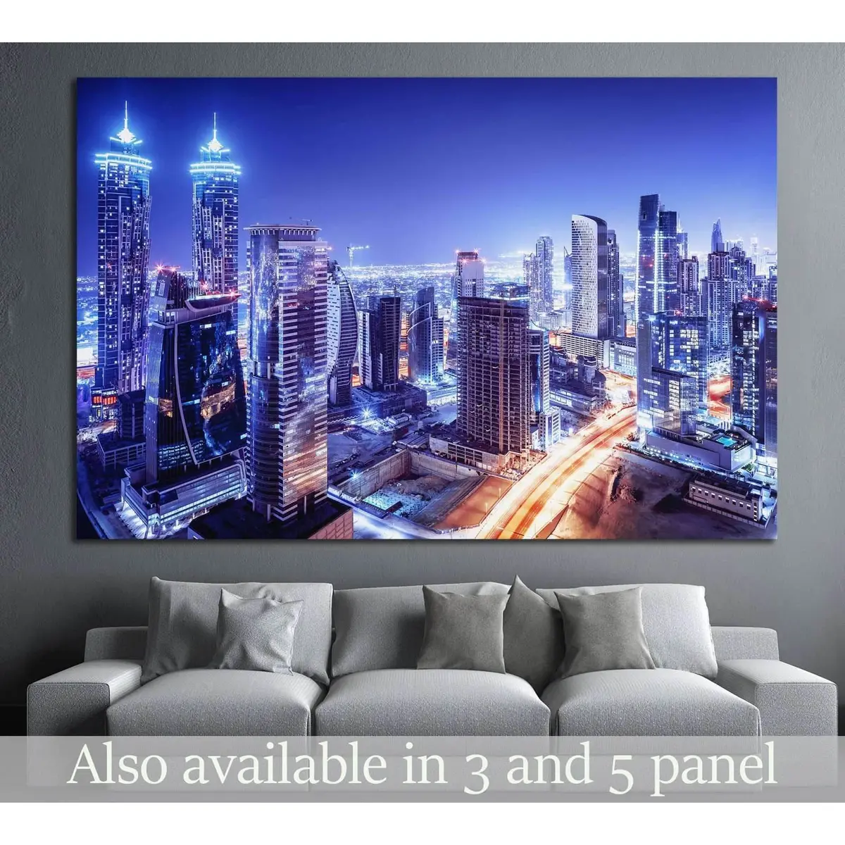 Dubai Downtown, Uae №1132 Ready To Hang Canvas Print 1