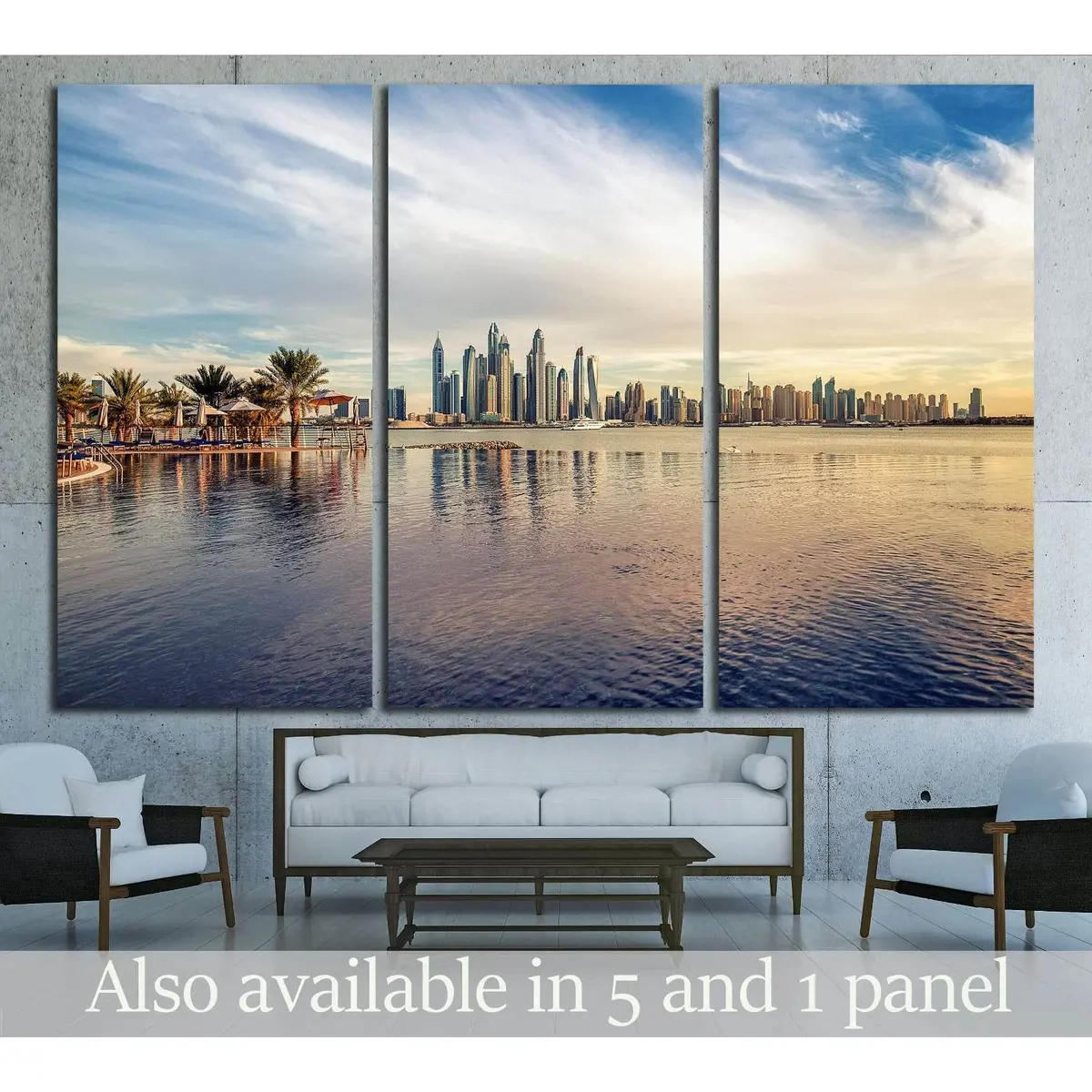 Dubai Marina №2716 Ready To Hang Canvas Print 5