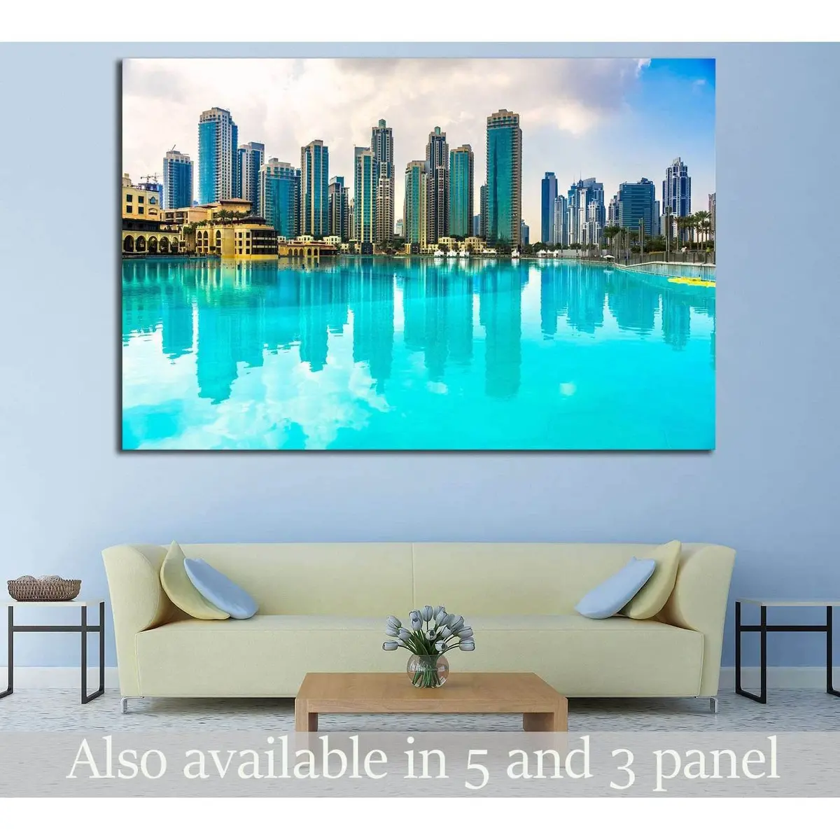 Dubai Skyline №568 Ready To Hang Canvas Print 1
