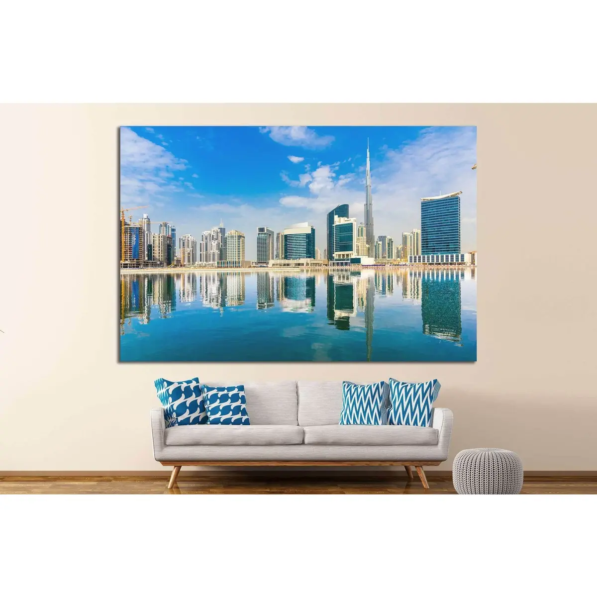 Dubai Skyline, Uae. №1131 Ready To Hang Canvas Print 2