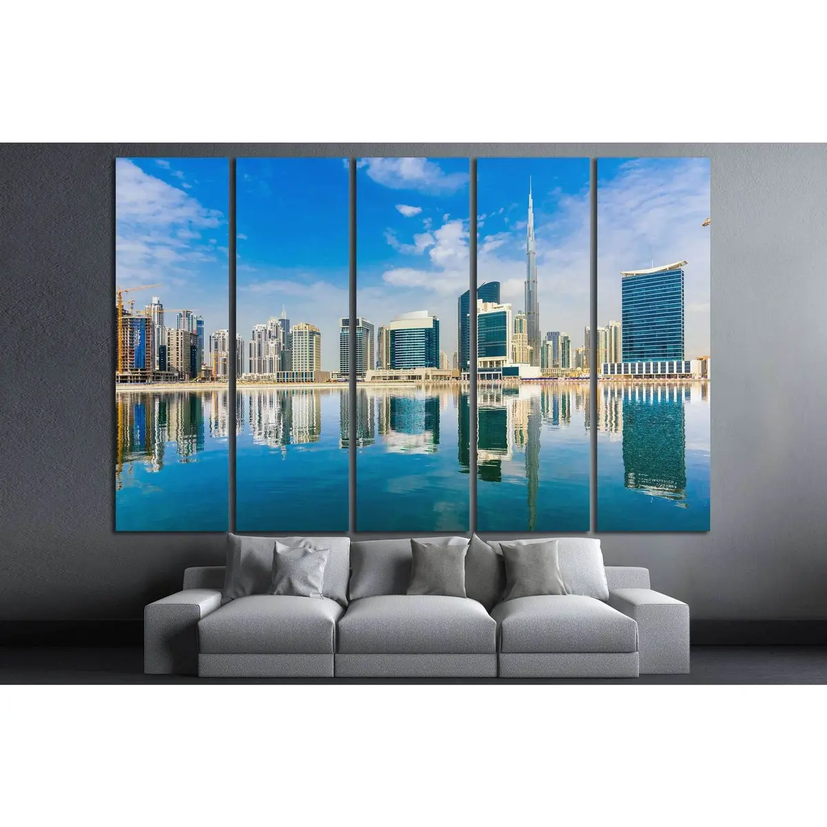 Dubai Cityscape Wall Art – #1131 Premium Ready-to-Hang Canvas Print - Image 3