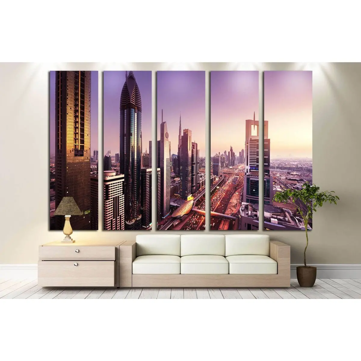 Dubai Cityscape Canvas Wall Art – Ready-to-Hang UAE-Themed Decor - Image 3