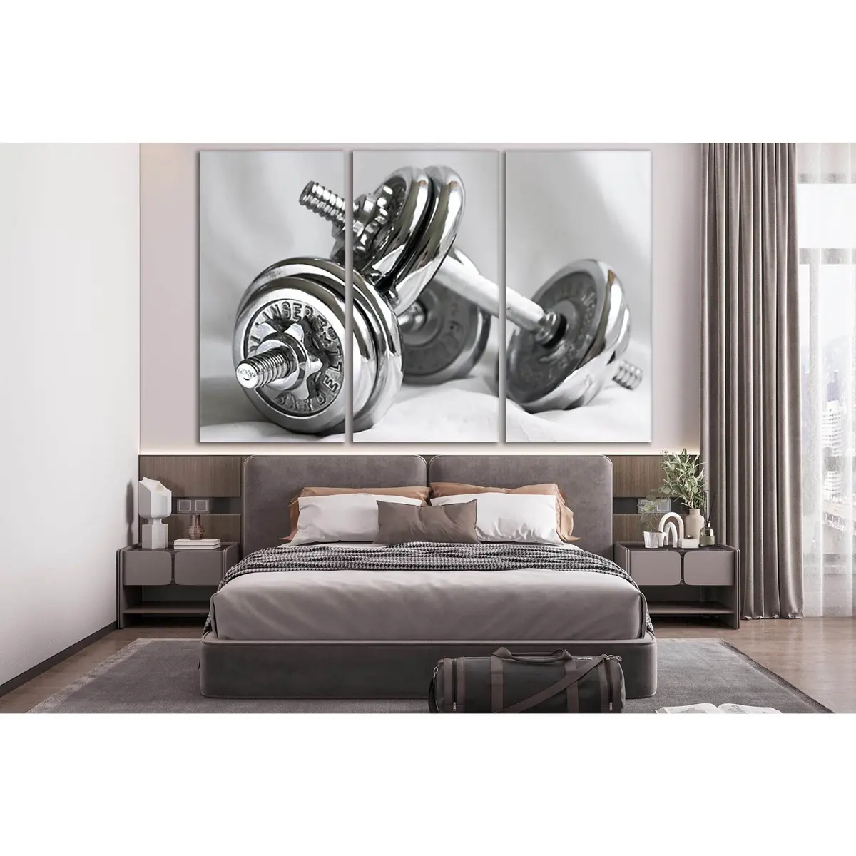 Dumbbells Sport Motivation №Sl954 Ready To Hang Canvas Print 5