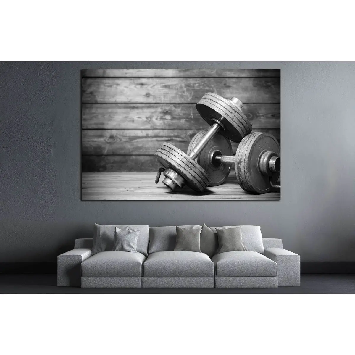 Dumbbless №200 Ready To Hang Canvas Print 3
