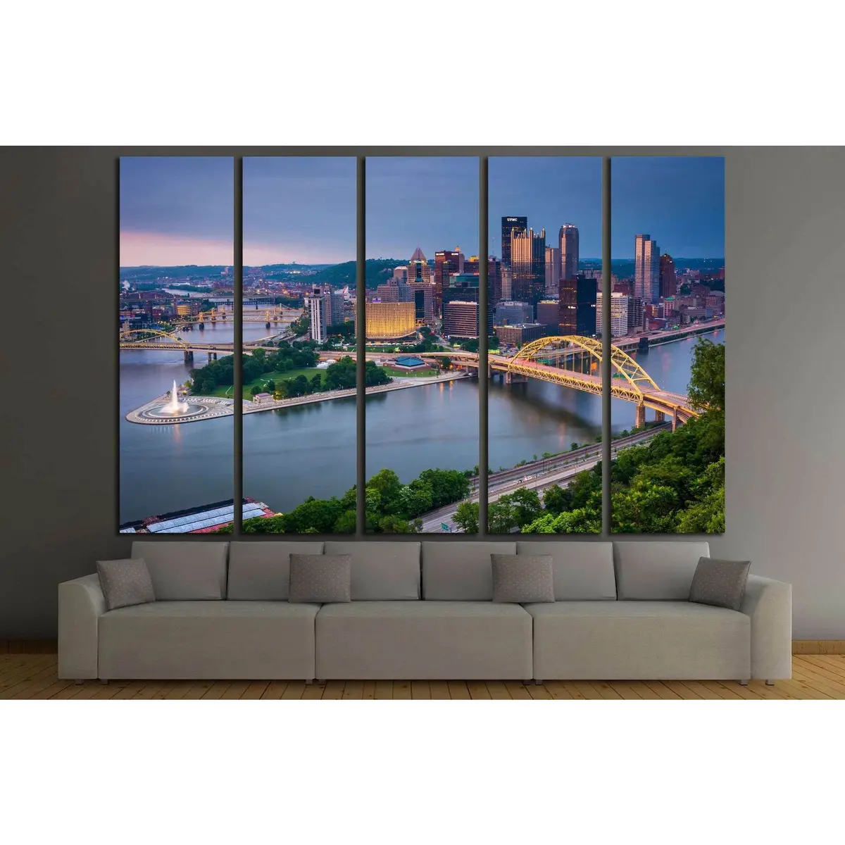 Ready-to-Hang Duquesne Incline Canvas Art – Pittsburgh, PA Landscape - Image 3