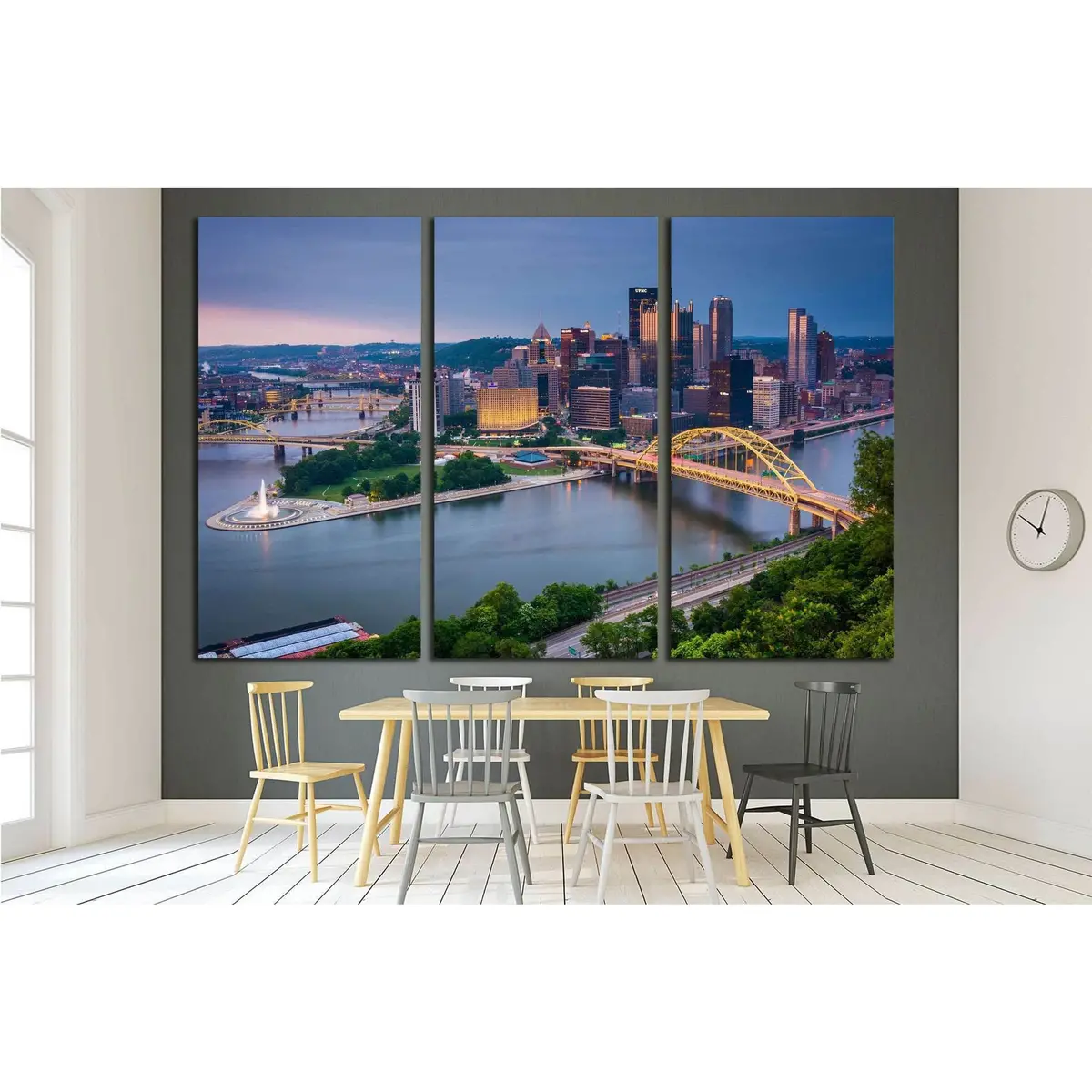 Duquesne Incline In Mount Washington, Pittsburgh, Pennsylvania №1703 Ready To Hang Canvas Print 5