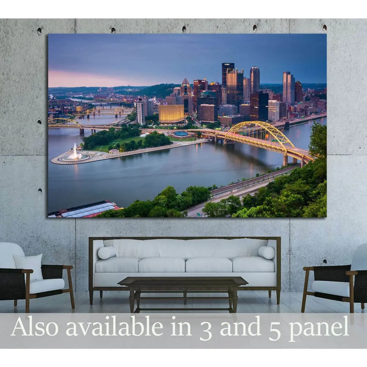 Duquesne Incline In Mount Washington, Pittsburgh, Pennsylvania №1703 Ready To Hang Canvas Print 1