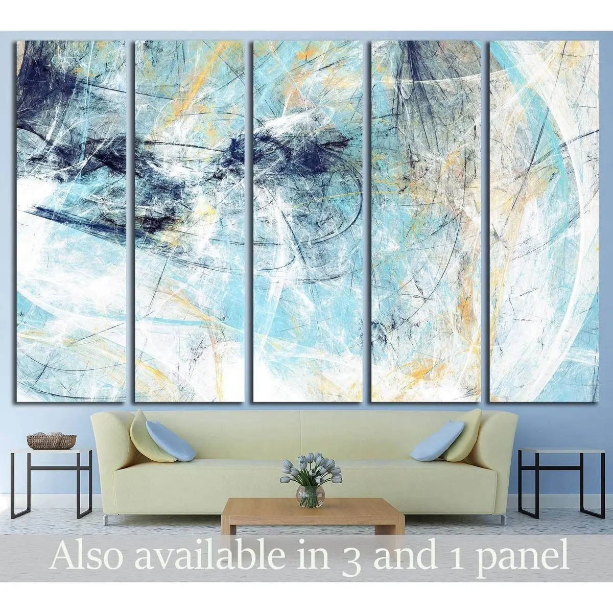 Abstract Texture Artwork #1050 – Ready-to-Hang Canvas Wall Decor