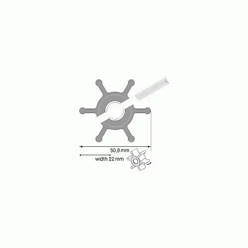 Johnson Neoprene Impeller Mc97 ( F4b) With Glycerine 09-810B-01 1