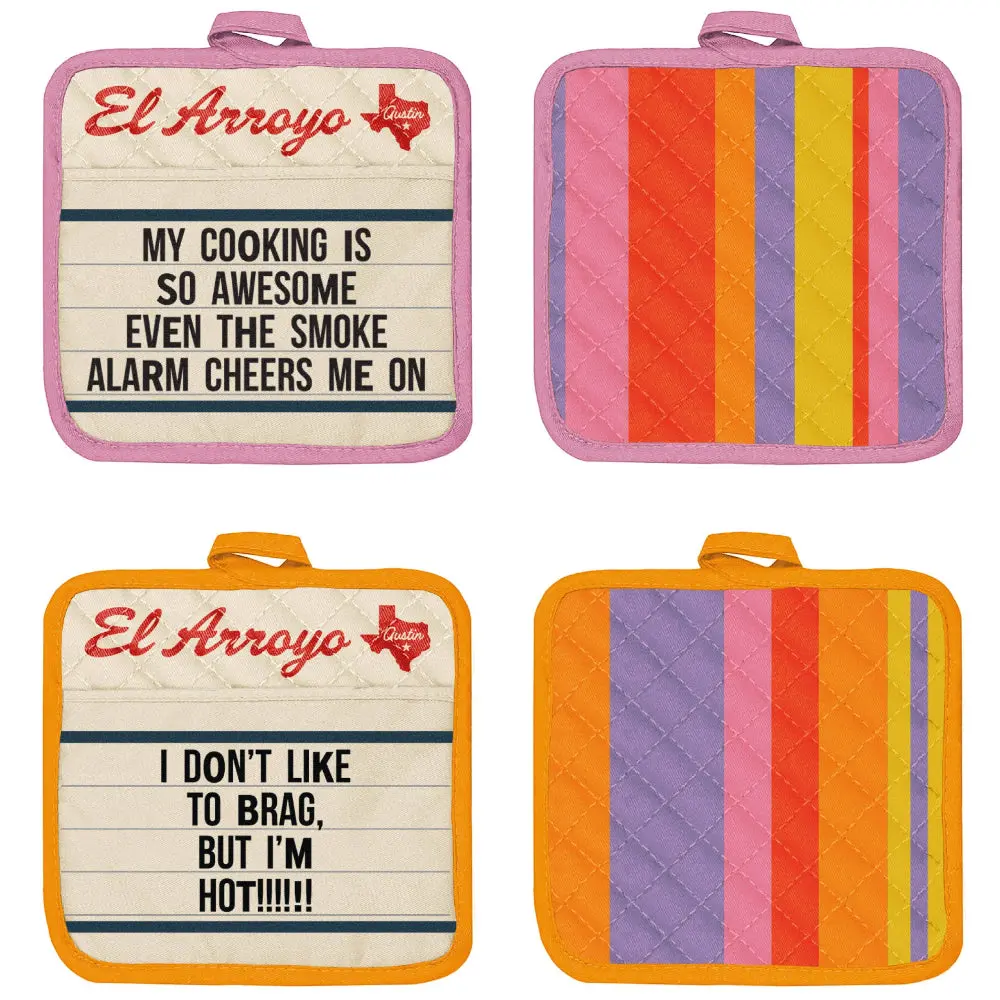 El Arroyo Cotton Pot Holders - 2 Pc. 1