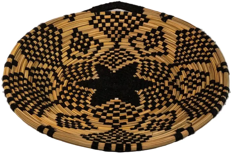 Verve Moroccan Woven Palm Fiber Bread Basket - 17" 1