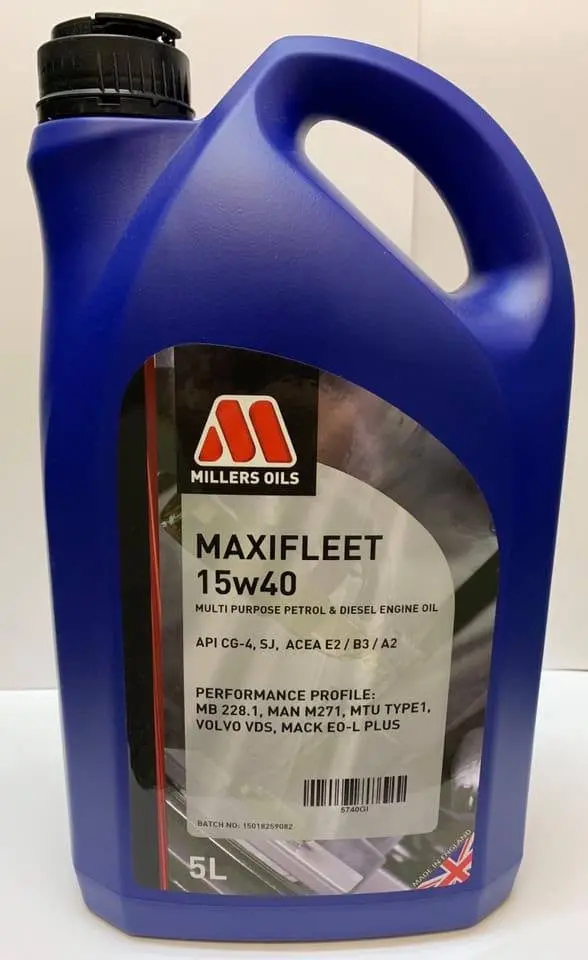 Millers Maxifleet 15W/40 Meets Volvo Vds Specification 1