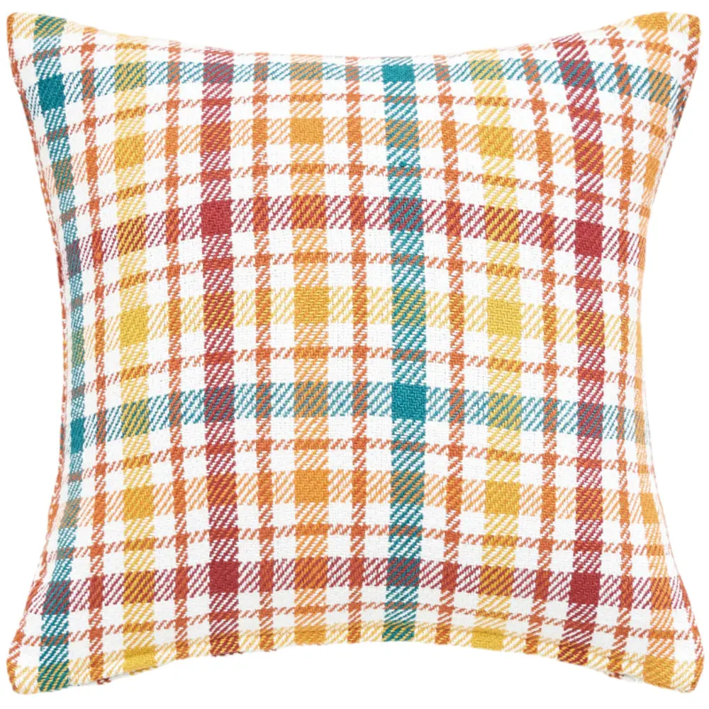 Crosshatch Radley Plaid Fall Throw Pillow - 18" X 18" 1