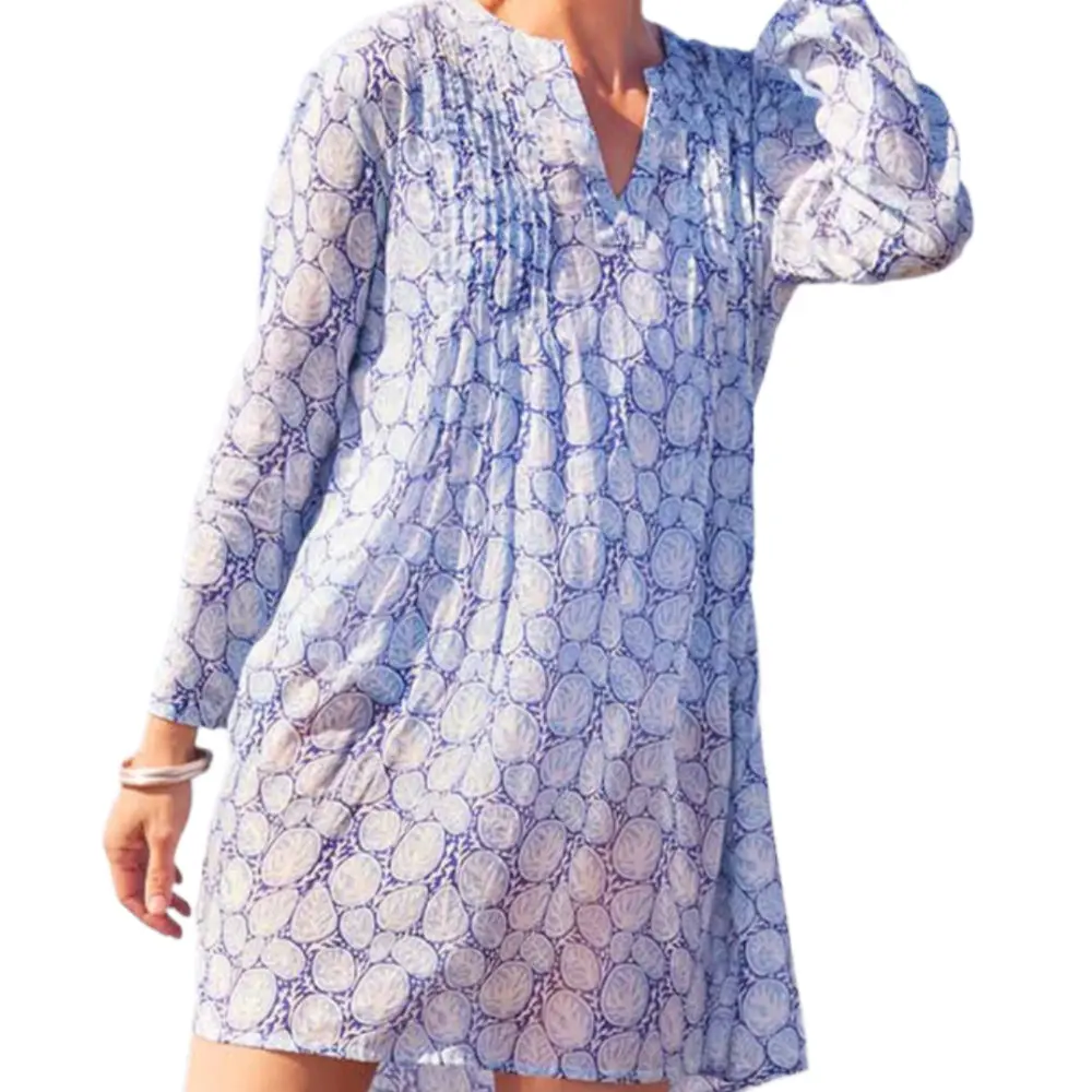 Rockflowerpaper Cotton Pintuck Coral Beach Cover-Up 1