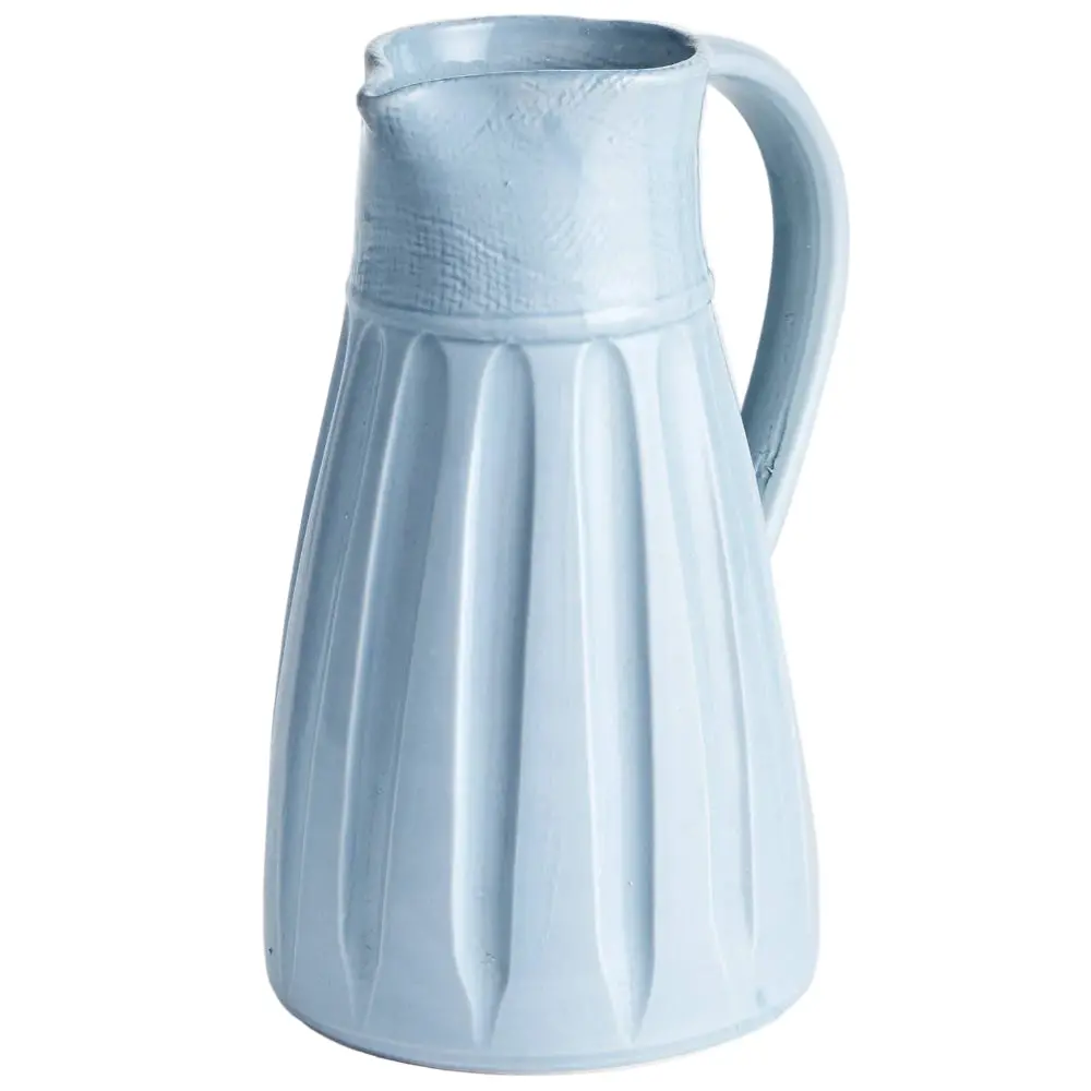 Napa Cascina Blue Ceramic Decorative Pitcher - 13.75" 1