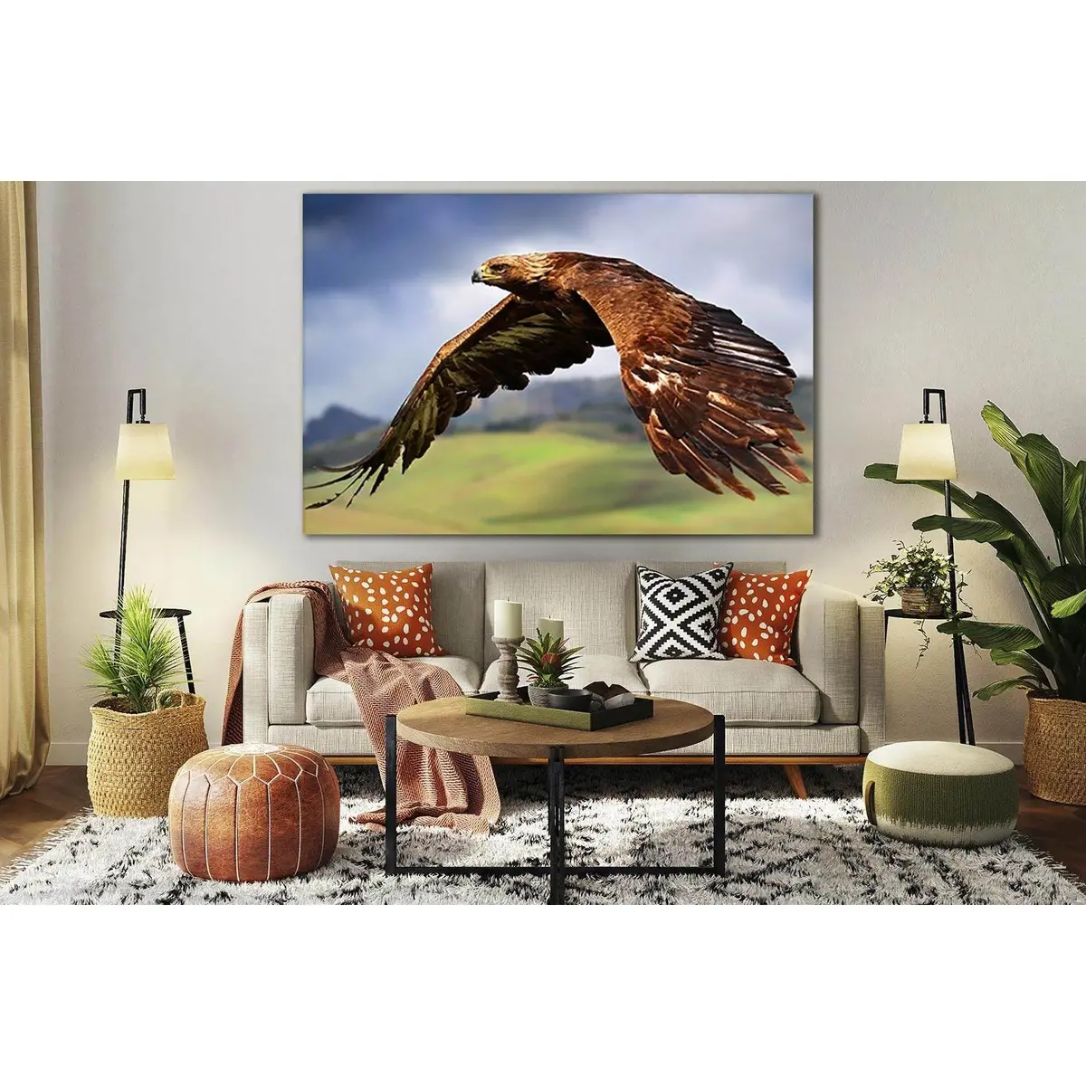 Eagle's Graceful Flight №Sl1033 Ready To Hang Canvas Print 1
