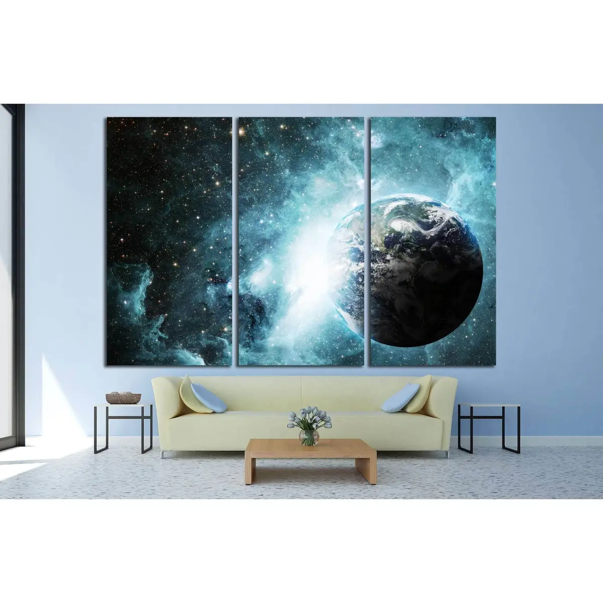 Earth And Space, Elements Of This Image Furnished By Nasa №2458 Ready To Hang Canvas Print 5