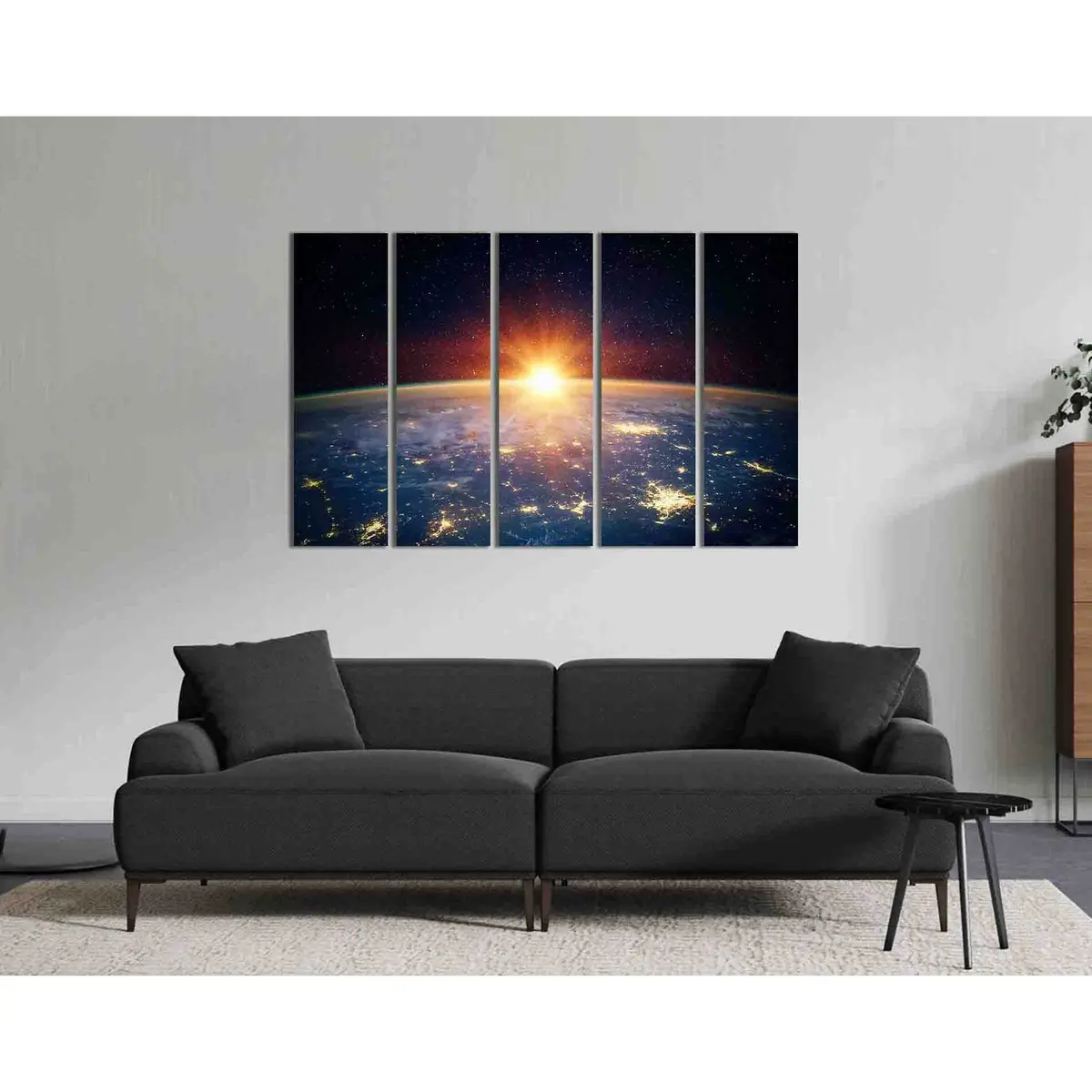 Earth and Sunlight Art Print D2087 – Ready-to-Hang Canvas Wall Decor - Image 3