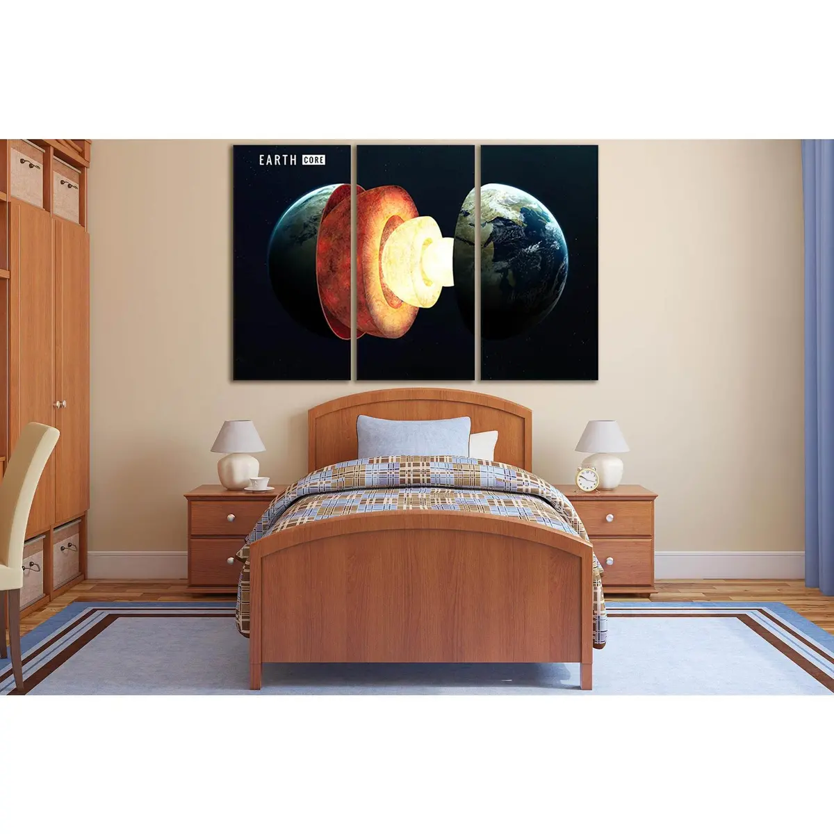 Earth Inner Structure №Sl398 Ready To Hang Canvas Print 5