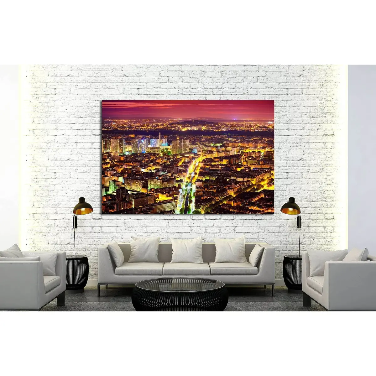 Eastern Paris At Night №2587 Ready To Hang Canvas Print 3