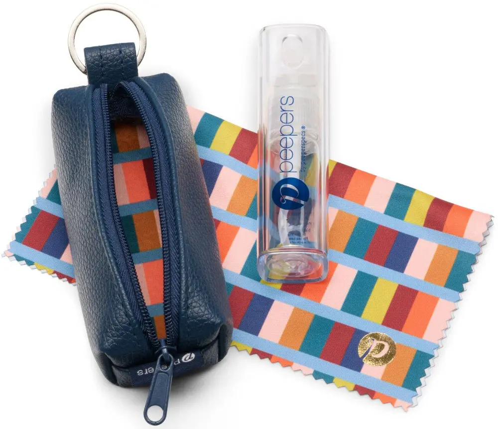 Peepers Travel-Sized Keyring Glasses Cleaning Kit 1