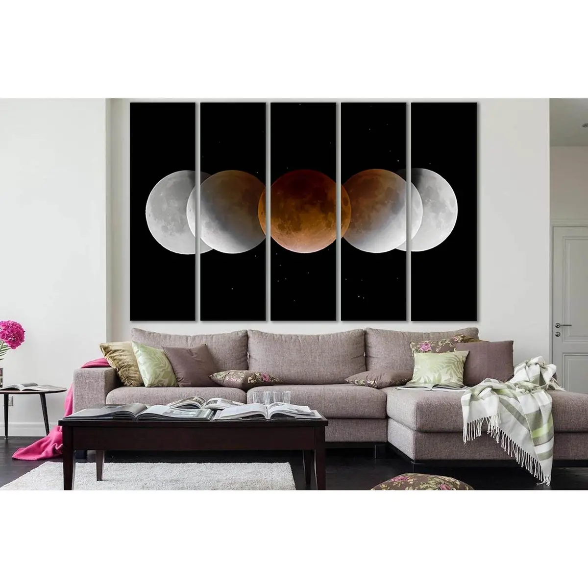 Moon Eclipse Art Print SL990 – Premium Ready-to-Hang Canvas
