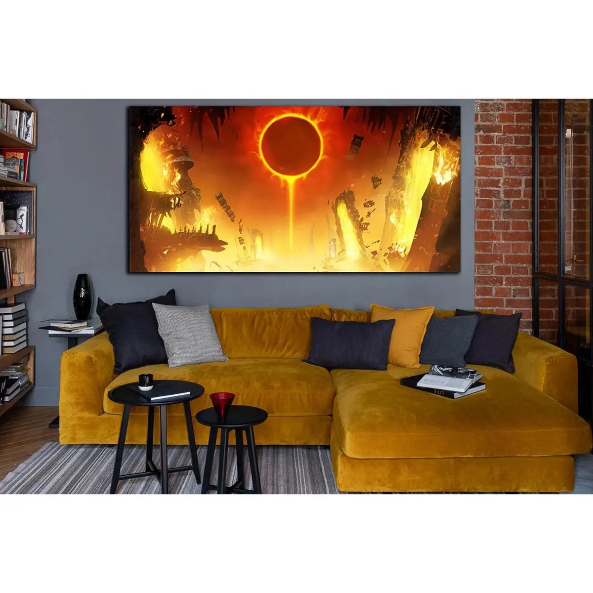 Eclipse Of The Yellow Sun №Sl1218 Ready To Hang Canvas Print 2