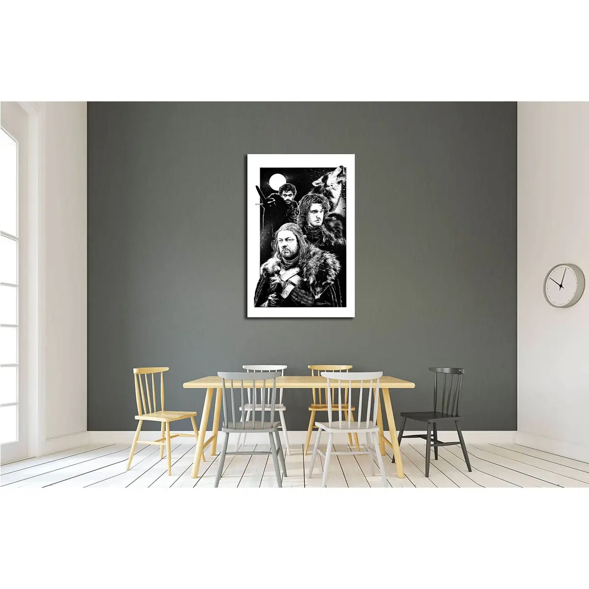 Eddard Stark Was The Head Of House Stark And Lord Paramount Of The North №3332 Ready To Hang Canvas Print 2