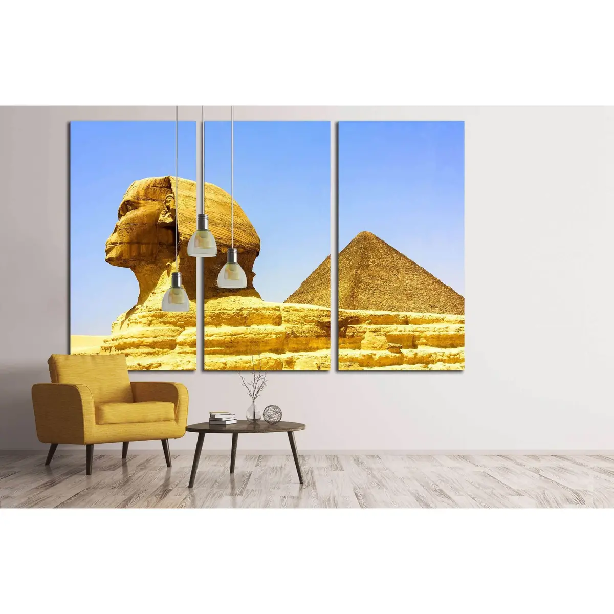 Egyptian Pyramids In Giza №2199 Ready To Hang Canvas Print 5