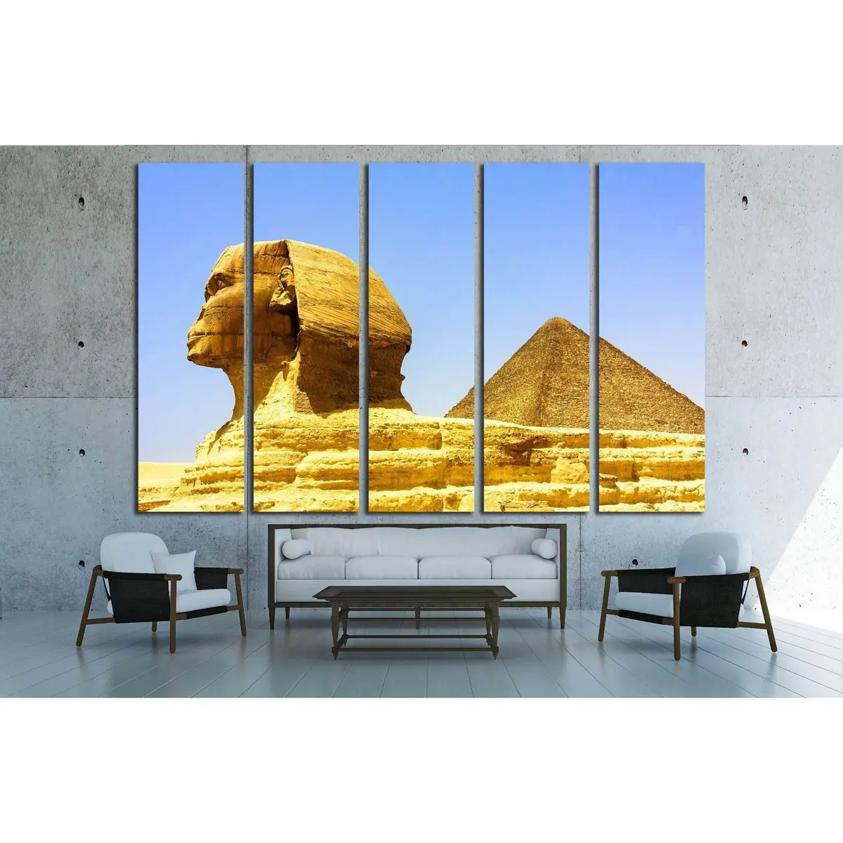 Giza Pyramids Canvas Wall Art – Ready-to-Hang Print - Image 3