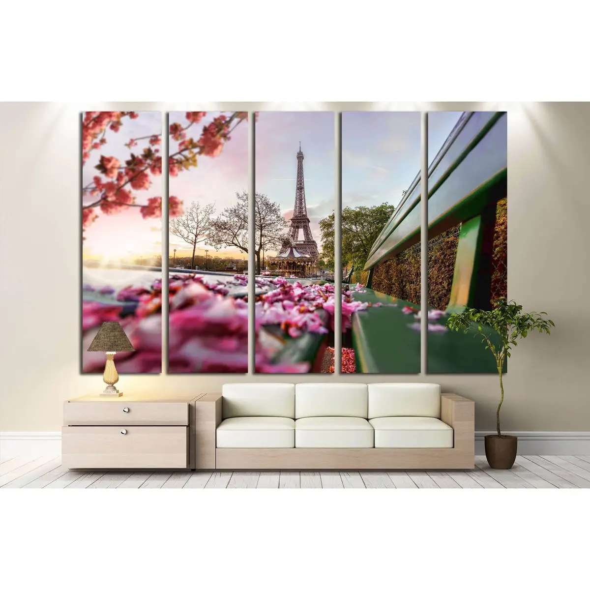 Springtime Eiffel Tower Canvas Print – Ready-to-Hang Wall Art - Image 3