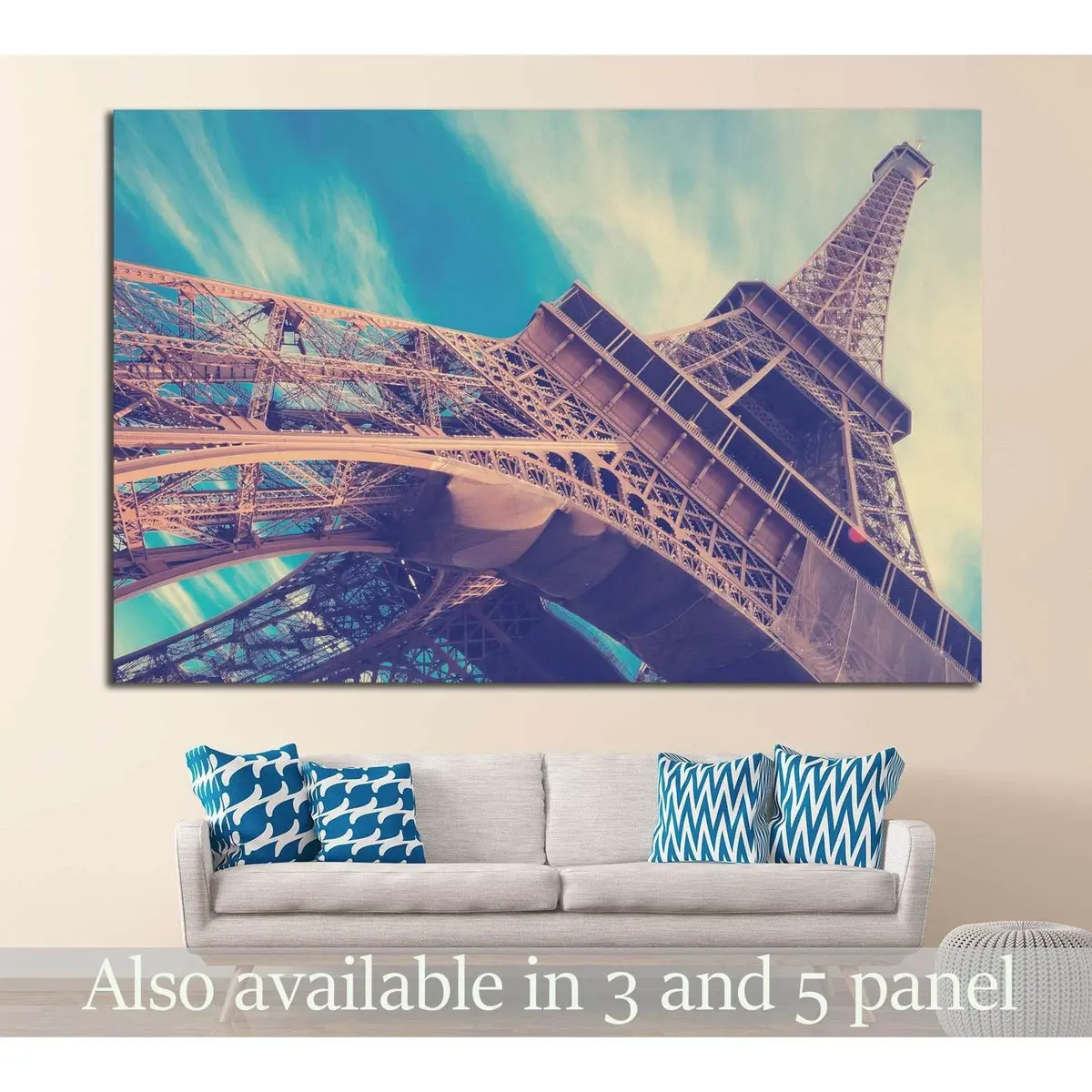 Eiffel Tower In Paris, France №1176 Ready To Hang Canvas Print 1