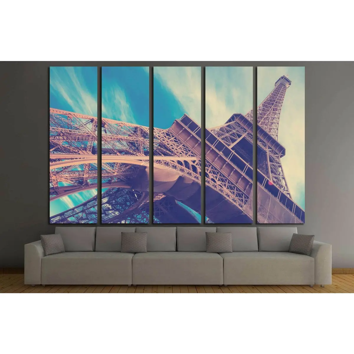Eiffel Tower Canvas Wall Art – Ready-to-Hang Print from Paris, France - Image 2