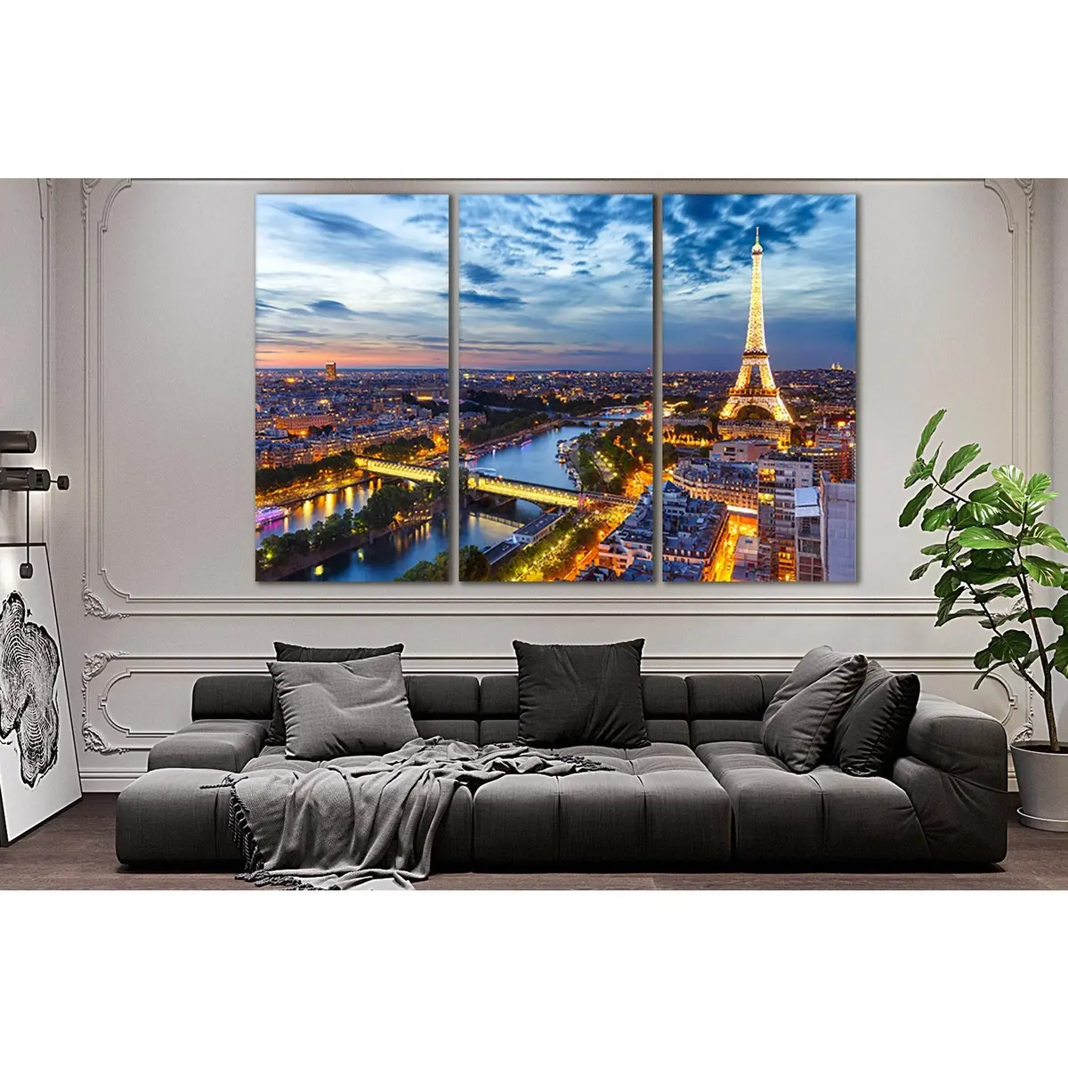 Eiffel Tower Paris Cityscape №Sl348 Ready To Hang Canvas Print 5