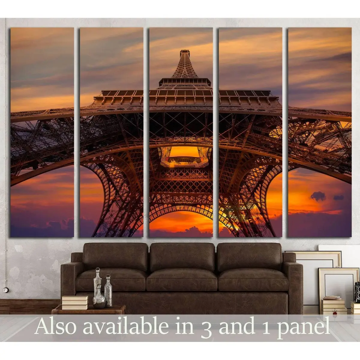 Eiffel Tower Canvas Wall Art – Paris, France Decor Print #1188