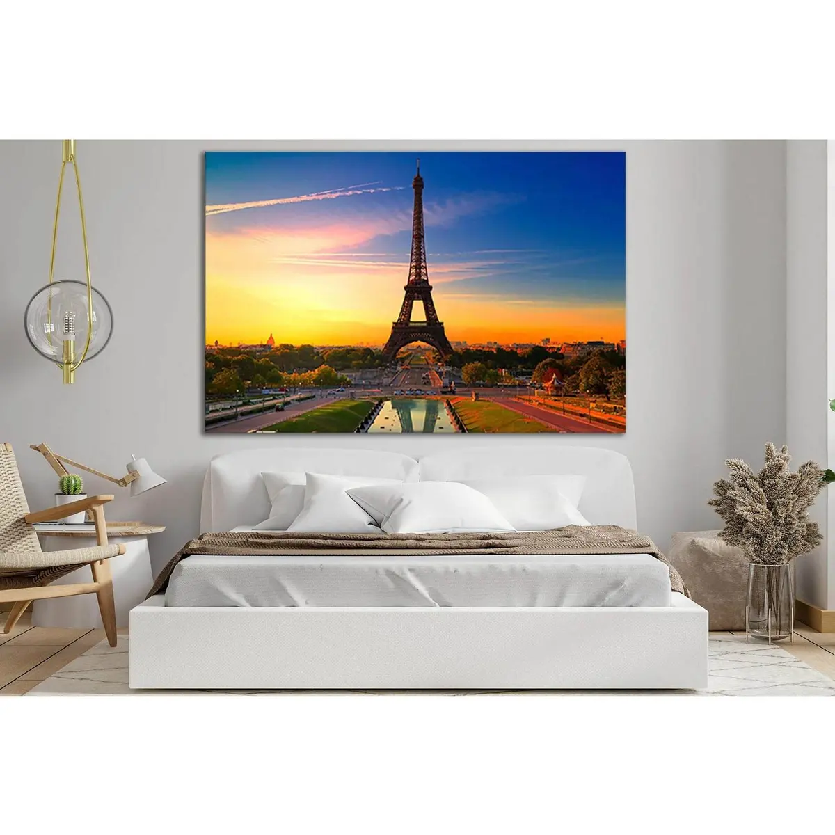 Eiffel Tower Sunset Paris №Sl1467 Ready To Hang Canvas Print 2