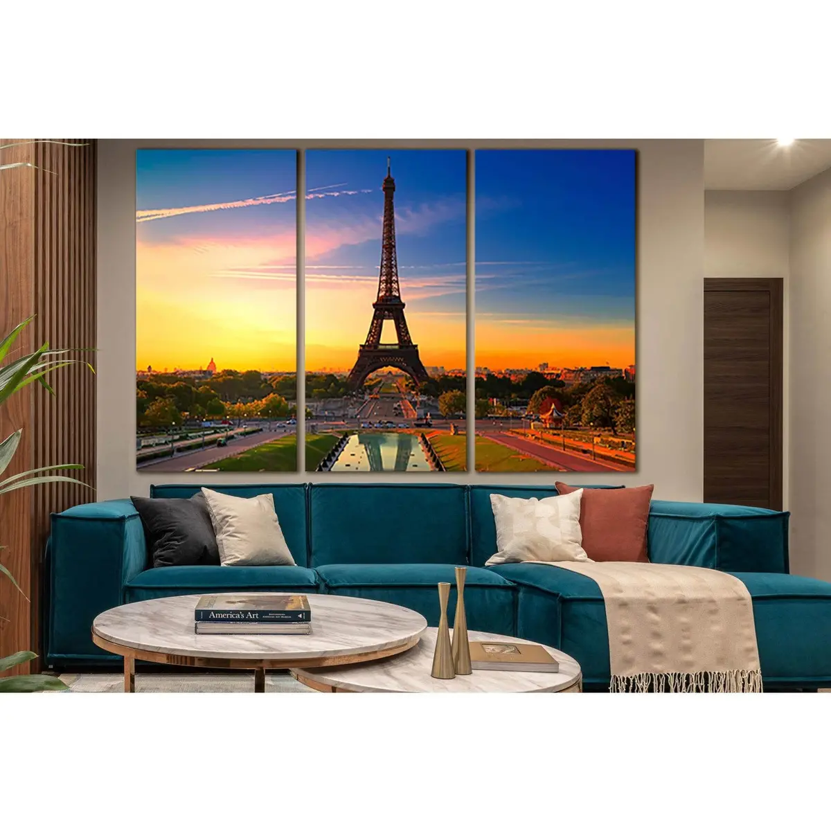 Eiffel Tower Sunset Paris №Sl1467 Ready To Hang Canvas Print 5